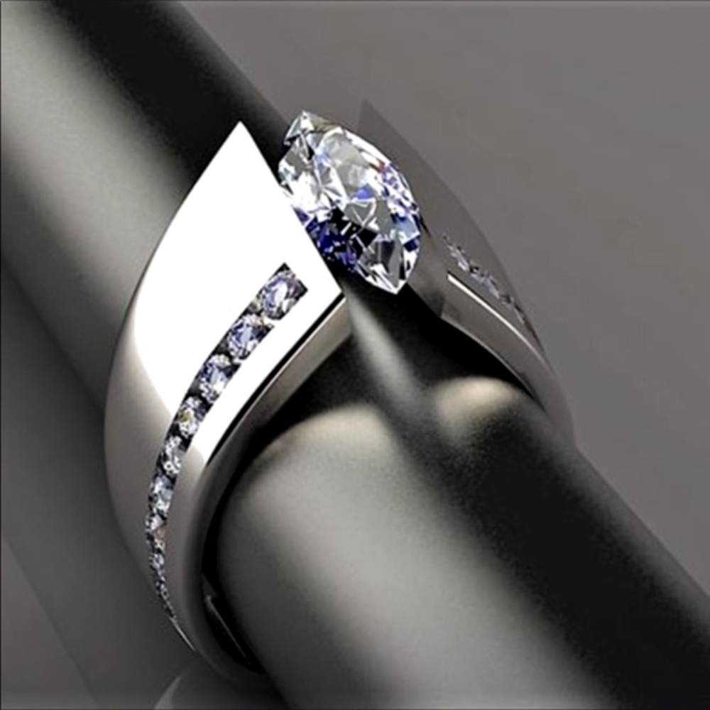 💎 925 Sterling Silver White Sapphire Ring 💎